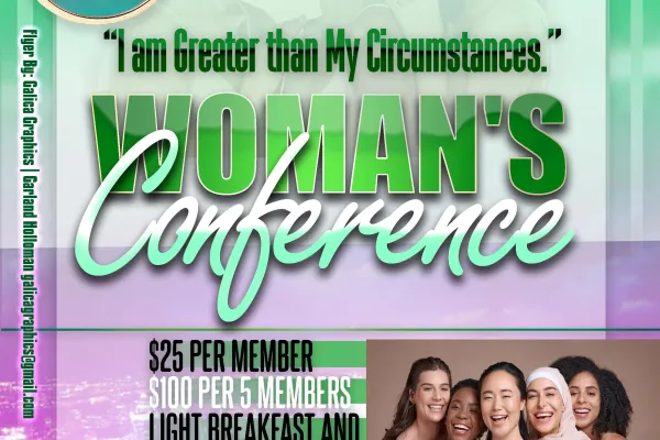 woman's conference flyer