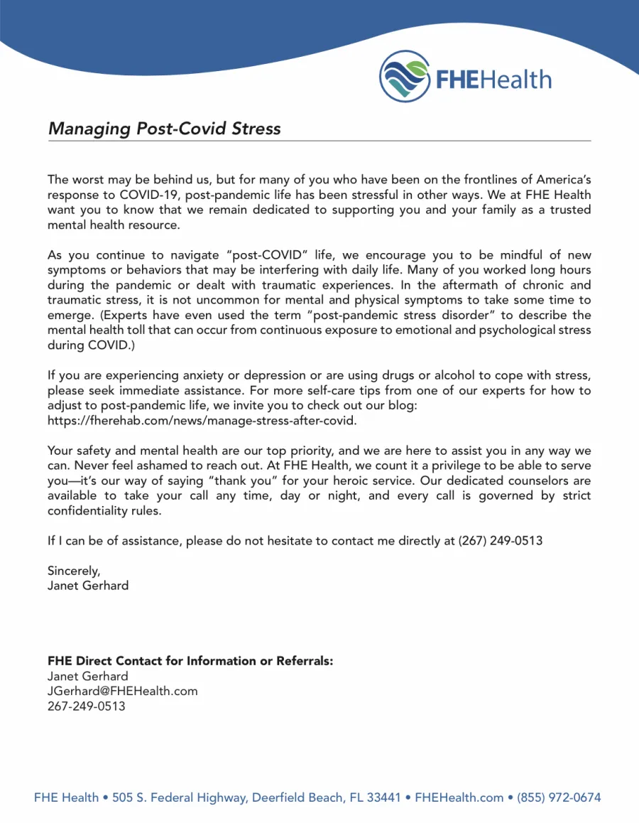 Managing Post-Covid Stress
