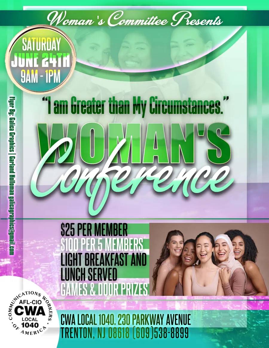 woman's conference flyer